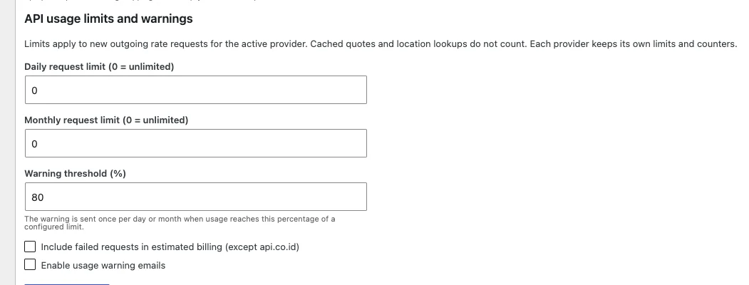 jagoongkir-settings-api-usage-limits-warning