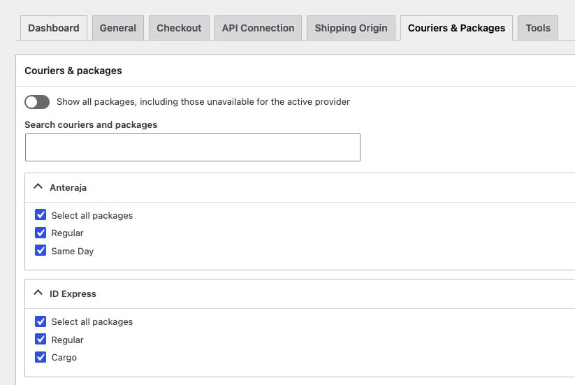 jagoongkir-settings-couriers