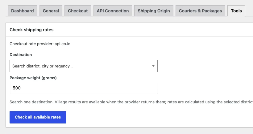 jagoongkir-settings-tools-check-shipping