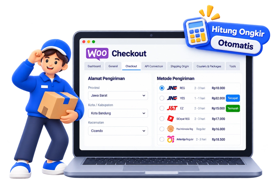 plugin ongkos kirim woocommerce jagoongkir